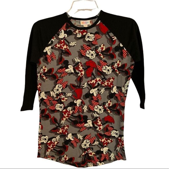 LulaRoe Disney Mini Mouse 3/4 Sleeves Top - Picture 1 of 7